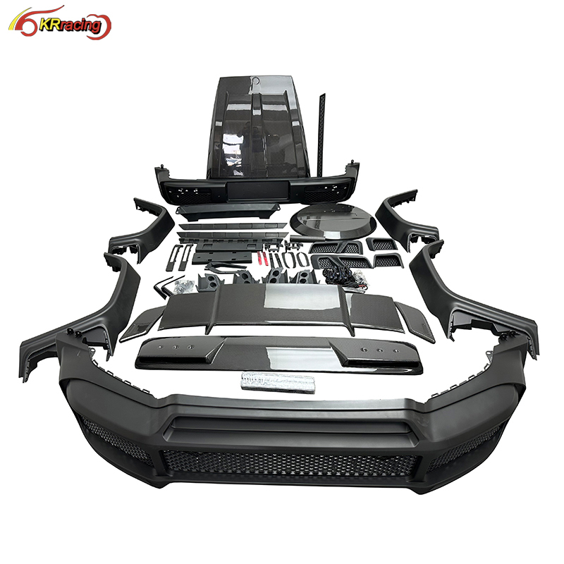 Upgrade B B800 Style PP Material Body Kit With Dry Carbon Spoiler ,Hood for Mercedes Benz G-Class W464 AMG G63 2019-2024