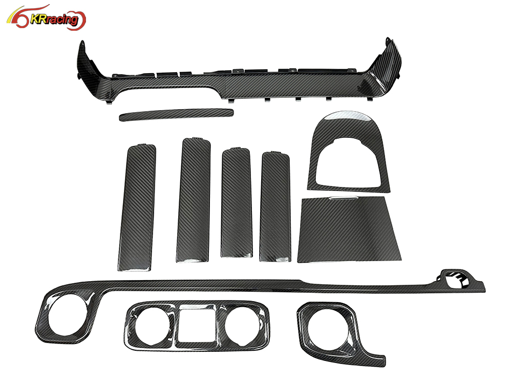 2019 Year+ W464 G500 G550 G63 Dry Carbon Fiber Inner Trim Parts for G Class G Wagon W464 Interior Trims