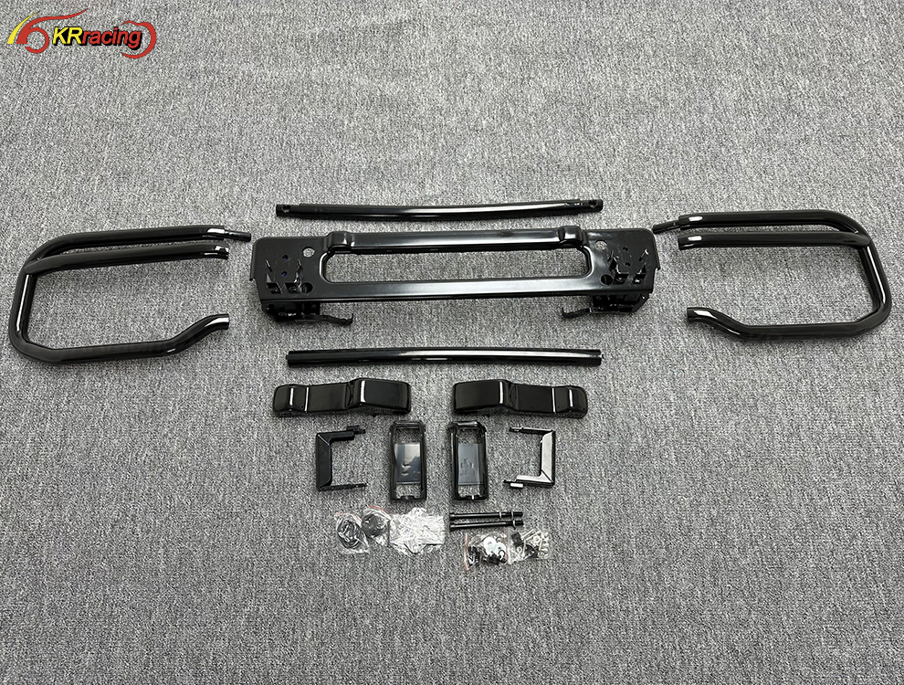 Iron Material 1:1 Bull Bar Front Guard Stainless Steel With Inner Iron Bracket for Mercedes Benz G Class W464 G63 G500 2019-2024