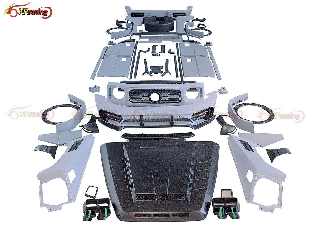 MSY P920 Style Dry Carbon Fiber Body Kit Bumpers Hood Spoiler for Mercedes Benz G Class W464 W463A AMG G63 G500 G550