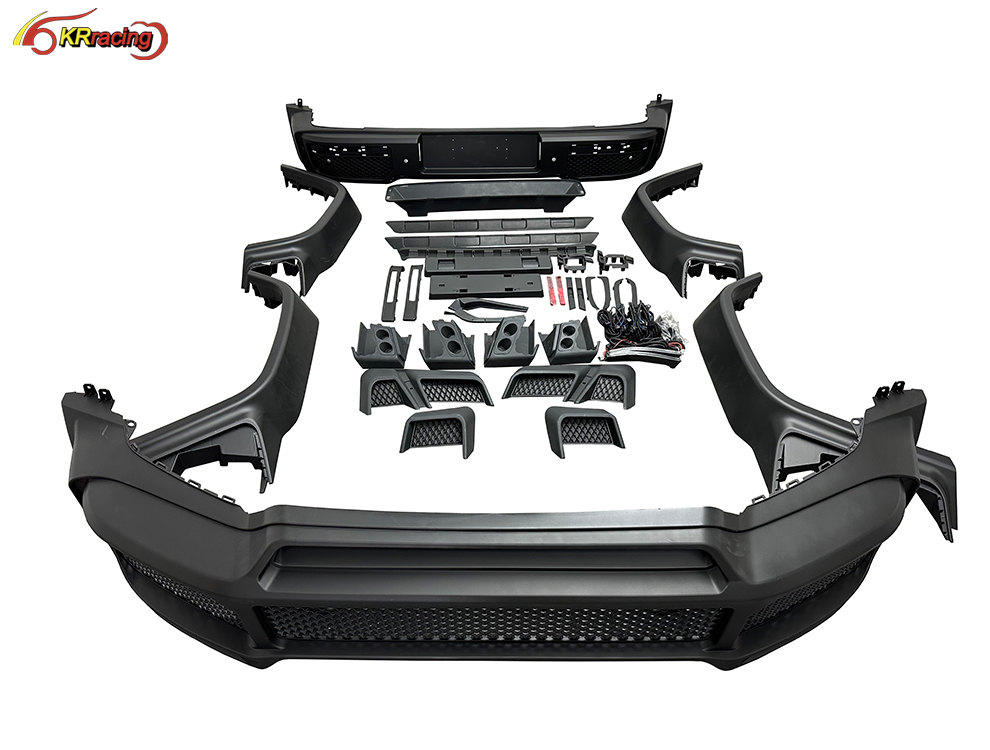 B Style Upgrade PP Material Body Kit With Front Rear Bumper Fender for Mercedes Benz G-Class W464 G63 AMG G500 2019-2023 Kit