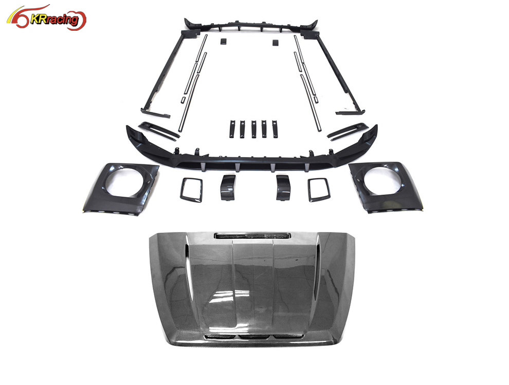 Upgrade Topcar Style G63 Body Kit With Dry Carbon Hood for Mercedes Benz G Wagon Body Kit G Class W464 AMG G63 G500 2019-2023