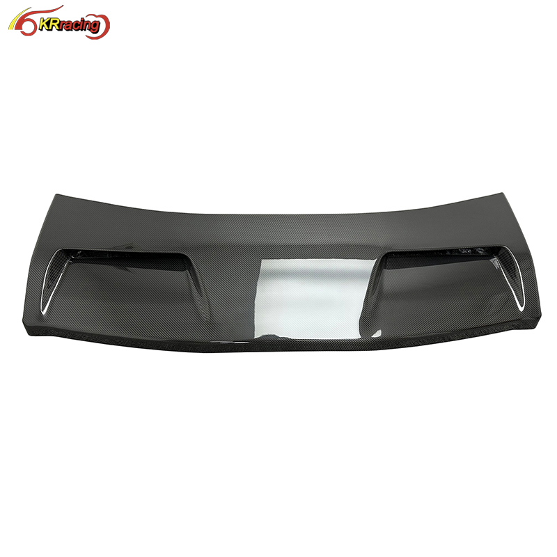 Dry Carbon Fiber Roof Spoiler With OEM Lights for Mercedes Benz G-Class W464 4X4 G63 2019-2023 Car Roof Wing Carbon Parts