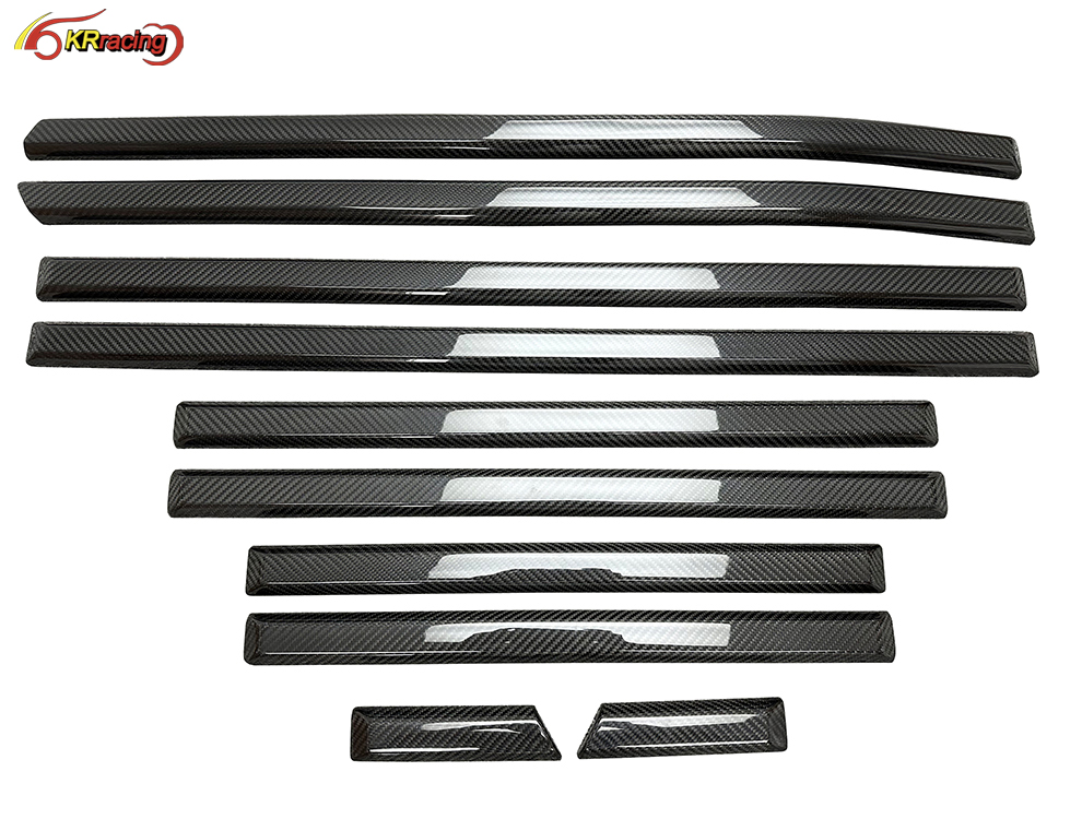 B Style Dry Carbon Fiber Side Trims Cover for Mercedes Benz G-Class W463 G500 G63 2000-2018 Body Molding Trim Decoration Parts