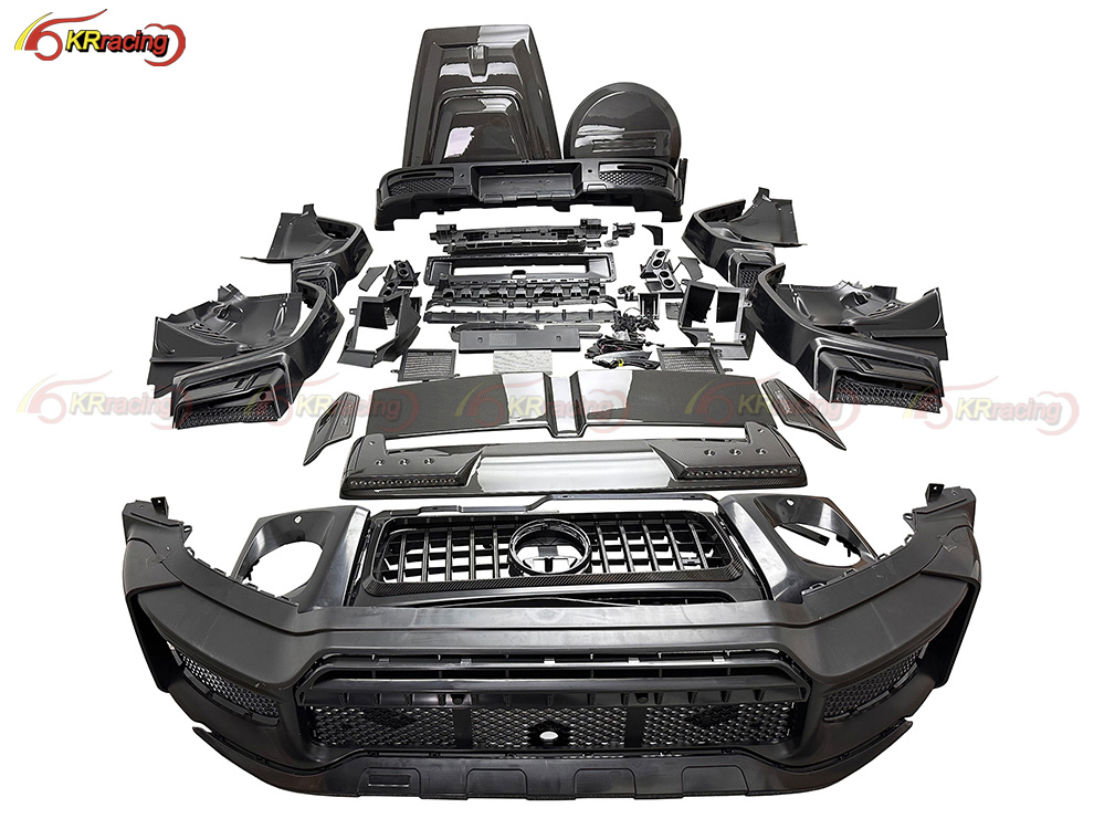 B Style PP Dry Carbon Fiber Body Kits for Mercedes Benz G Class W465 G63 G500 G550 2025 Bumper Grille Hood Tire Cover Spoiler