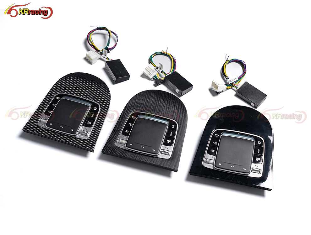 Carbon Fiber Glossy Black Central Control Interior for Mercedes Benz G Wagon W464 G500 G63 2019-2024 Mouse Base Cover Panel