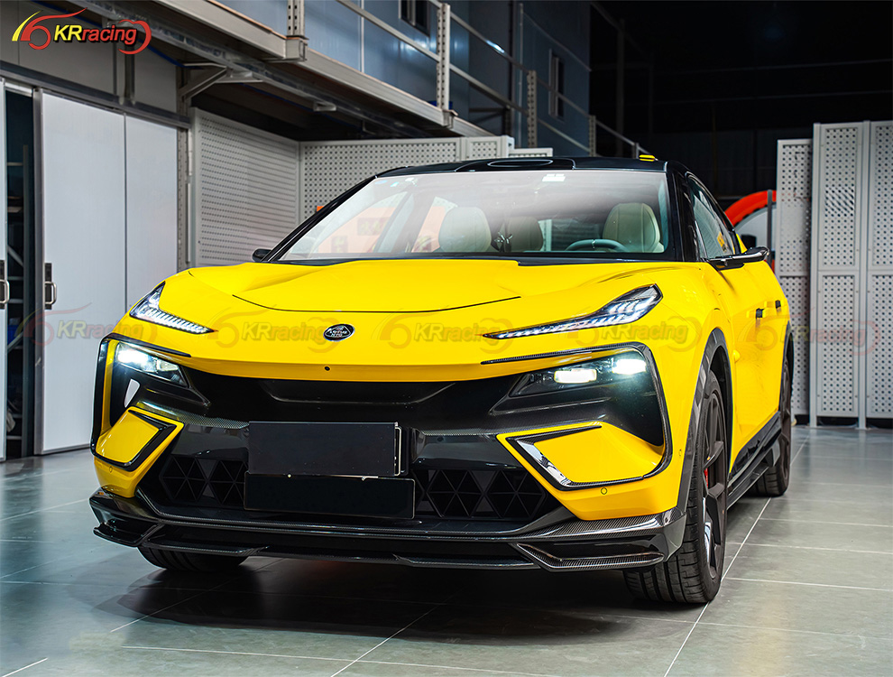 P Style Carbon Fiber Body Kit for Lotus Eletre SUV Front Lip Diffuser Side Skirts Rear Lip Diffuser Rear Spoiler Wing Vent