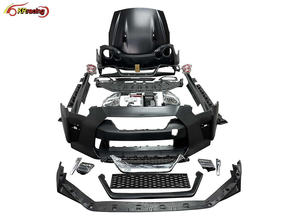 MY17 OEM Style Auto Parts PP Material GTR R35 Body Kit With Bumper Hood Headlight Tail Light for Nissan GTR R35 2008-2016