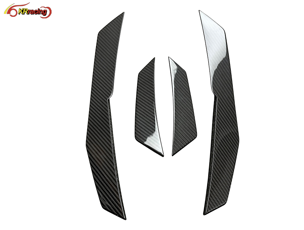 Performance Style Dry Carbon Fiber Auto Parts Body Kit Front Bumper Canards for Audi R8 2016-2018