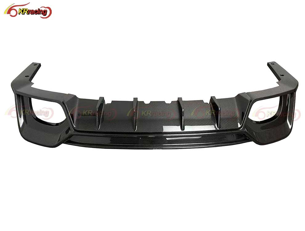 PT Style Dry Carbon Fiber Rear Diffuser for Audi RS6 C8 2019-2022 Car Rear Carbon Lip Car Body Kits Parts Diffuser