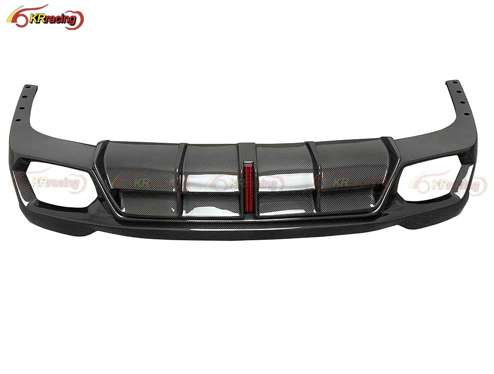 BKSS Style Carbon Fiber Rear Diffuser for Audi RS6 C8 2019-2022 Car Carbon Rear Lip Body Kit Auto Parts Accessories