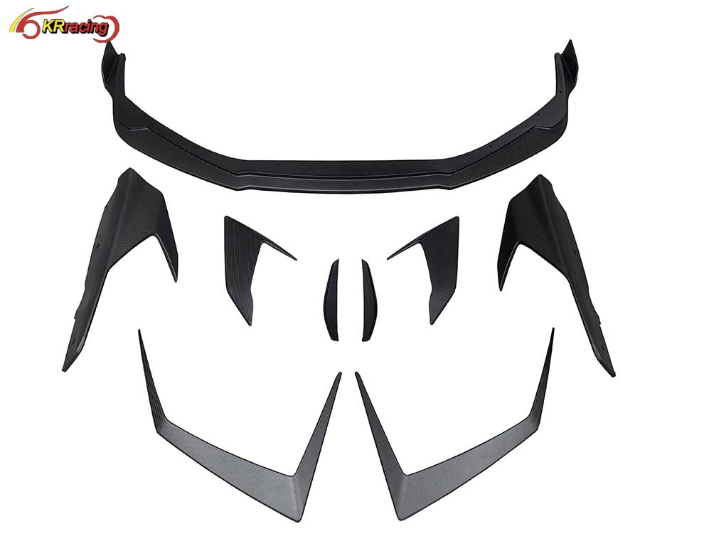 Upgrade High Quality Vorstein Style Full Dry Carbon Fiber Auto Parts Body Kit With Front Lip Side Skirts for Lambo Huracan STO