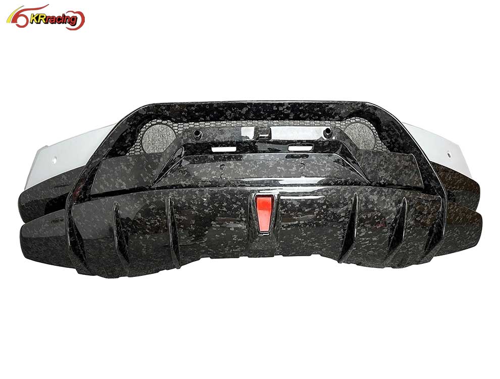 Upgrade Performante Style Half Forged Carbon Fiber Rear Bumper for Lambo Huracan LP580 LP610 2014-2018 Car Parts Body Kits