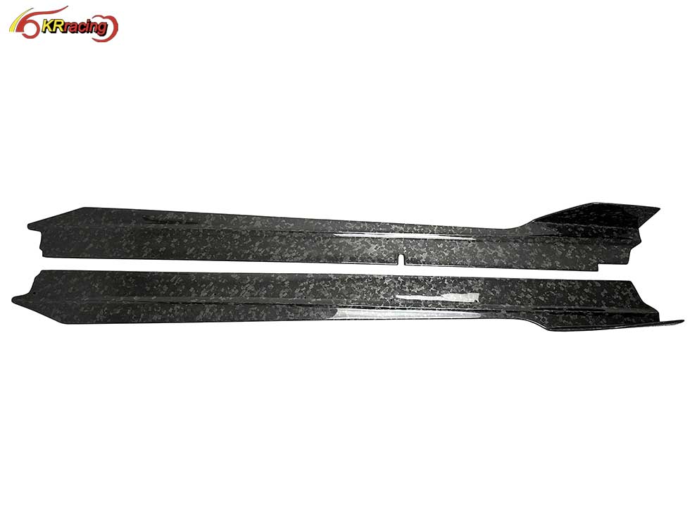 Vorstein Style Dry Gloss Forged Carbon Fiber Side Skirts for Lambo Huracan LP580 LP610 2014-2018 Carbon Body Kits Auto Parts