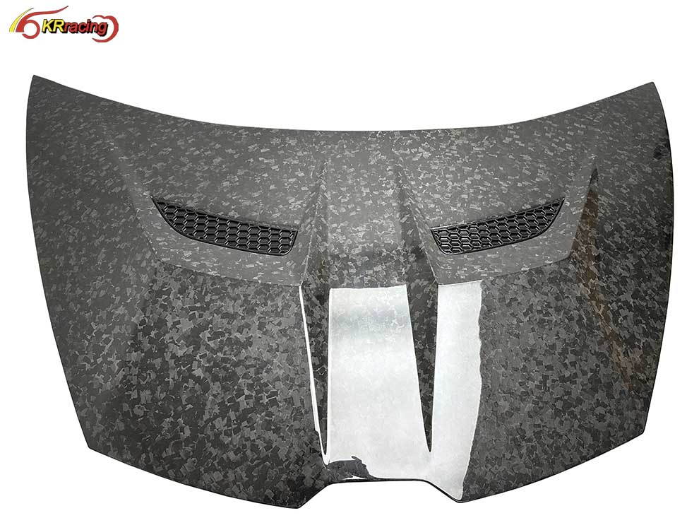 Vorstein Style Dry Forged Carbon Fiber Bonnet Hood for Lambo Huracan LP580 LP610 EVO Perforamante 2014-2018 Engine Cover