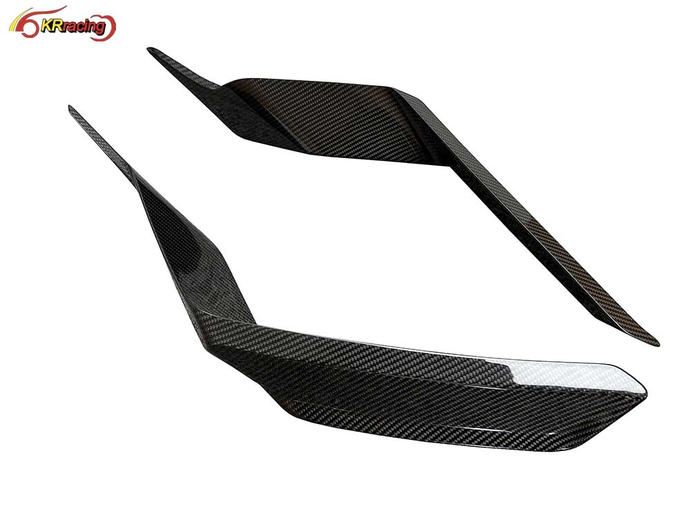 High Quality PT Style Dry Gloss Carbon Fiber Auto Parts Rear Bumper Canards for Lambo Huracan EVO Canards