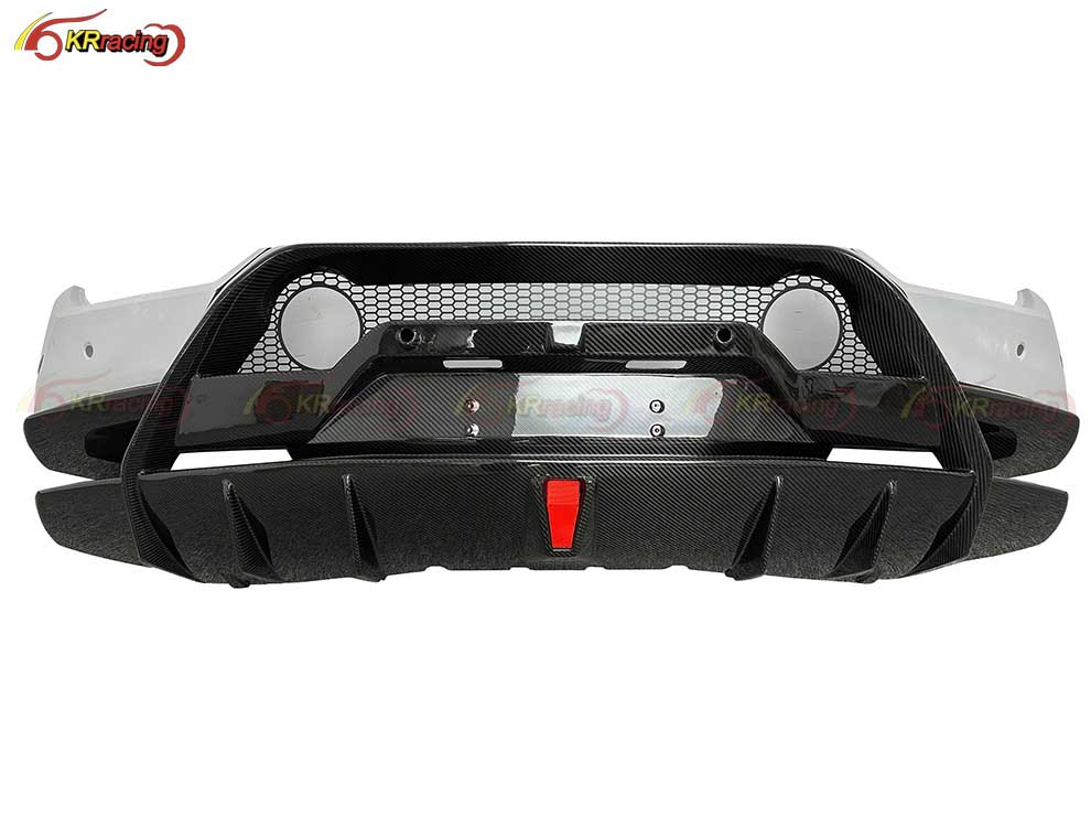 Performante Style Dry Carbon Fiber Rear Bumper for Lambo Huracan LP580 LP610 2014-2018 Car Bumpers Body Kits Accessories