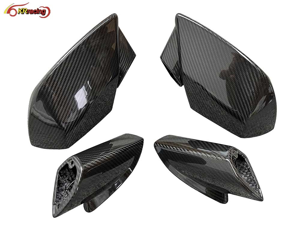 Dry Carbon Fiber Mirror Cover Replacement for Lambo Huracan LP580 LP610 2014-2018 Rear View Mirror Shell External Car Parts