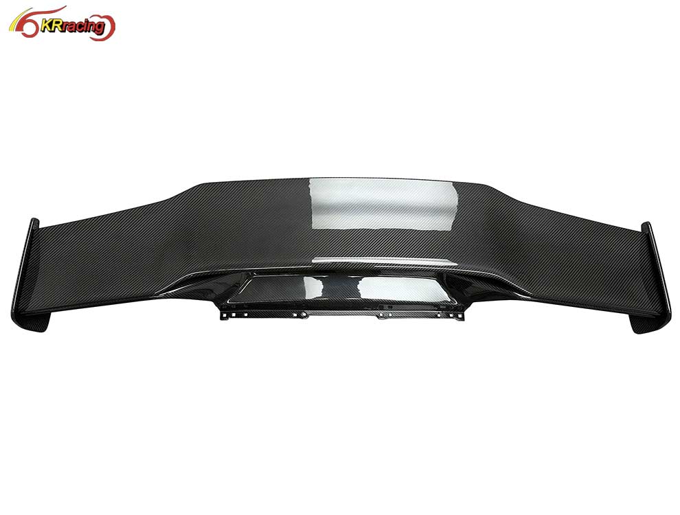 Dry Full Carbon Fiber Auto Parts STO Vortstein Style Rear Spoiler Wing With Base Lid for Lambo Huracan LP580 LP610 EVO 2014-2018