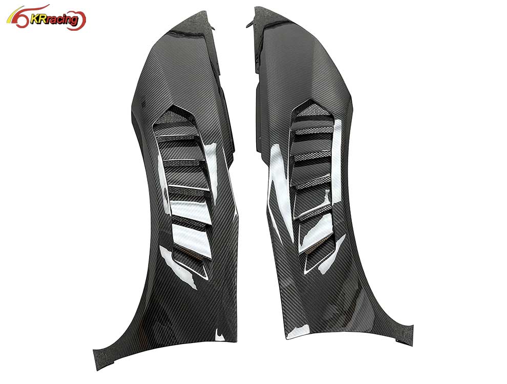 Vorstein Style Dry Carbon Fiber Front Fender for Lambo Huracan LP580 LP610 EVO Performante Fender 2014-2018 Car Parts Body Kits