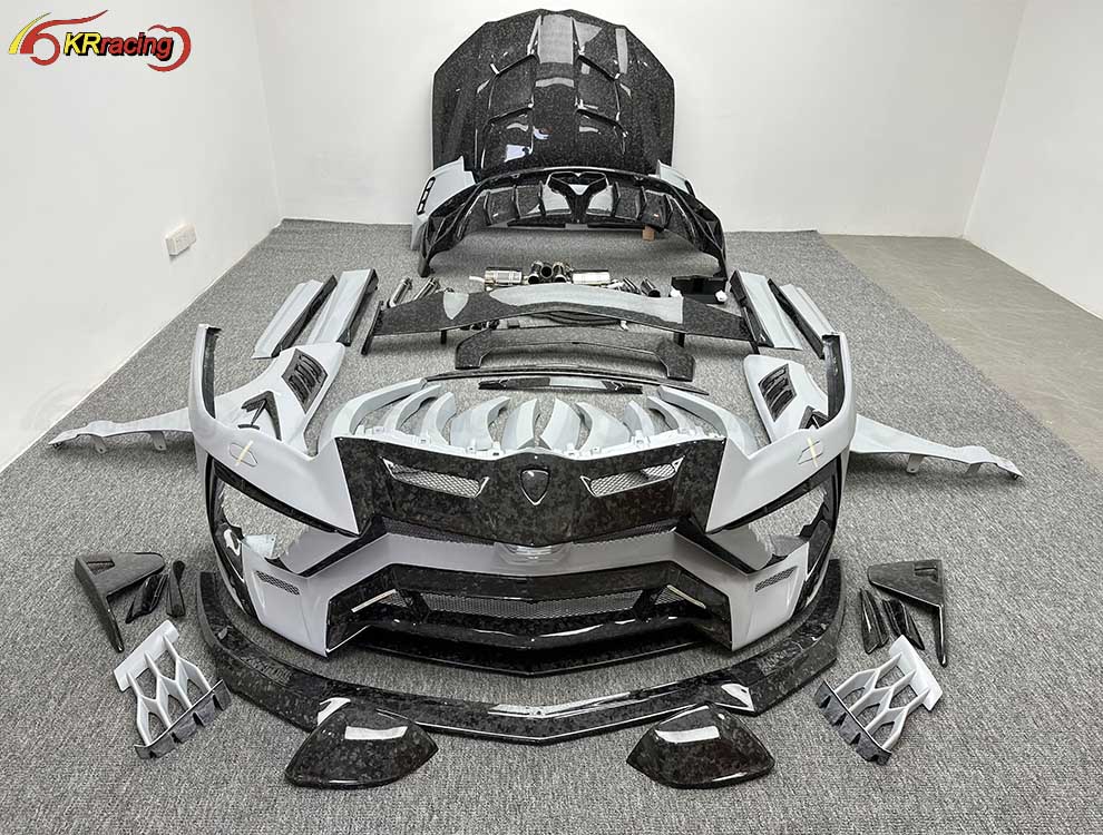 Factory Price MSY Style Dry Partial Forged Carbon Fiber Body Kit Front Bumper Fender Hood Exhaust for Lambo URUS