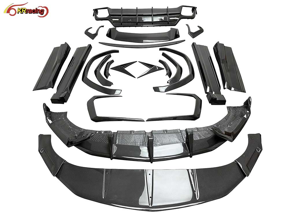 Dry Carbon Fiber Car Topcar Style Conversion Body Kit Hood Front Lip Rear Spoiler Rear Diffuser for Lambo URUS 2018-2019