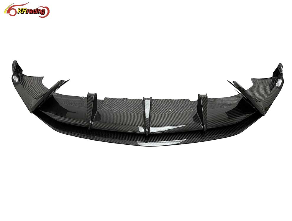 Topcar Style Glossy Dry Carbon Fiber Front Bumper Lip for Lambo URUS 2018-2019 Carbon Front Diffuser Body Kit Car Diffuser Parts