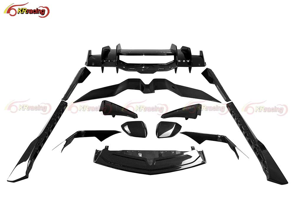 OEM Style Carbon Fiber Conversion Body Kits for Lambo Revuelto Car Parts Bumper Diffuser Side Skirt Mirror Cover