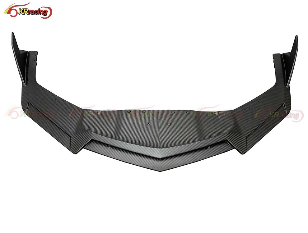 Duke Style Matte Dry Carbon Fiber Front Lip for Lambo Revuelto Car Front Bumpers Diffuser Carbon Body Kits Parts Lip