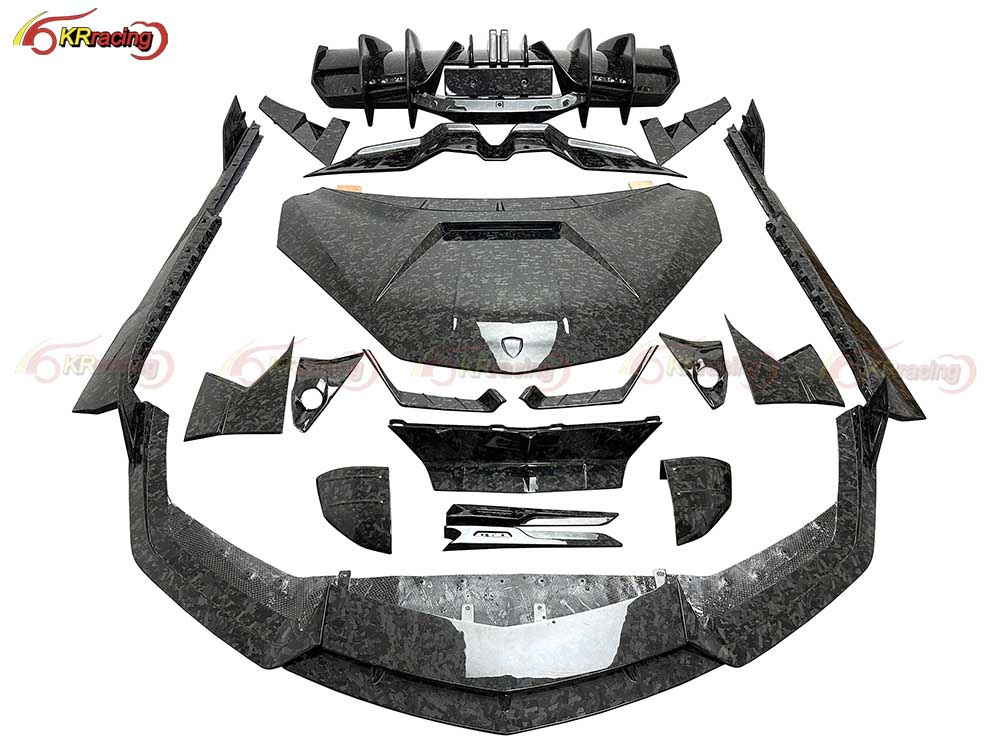High Quality Car MSY Style Forged Carbon Fiber Body Kit for Lambo Revuelto With Front Rear Lip Spoiler Side Skirt