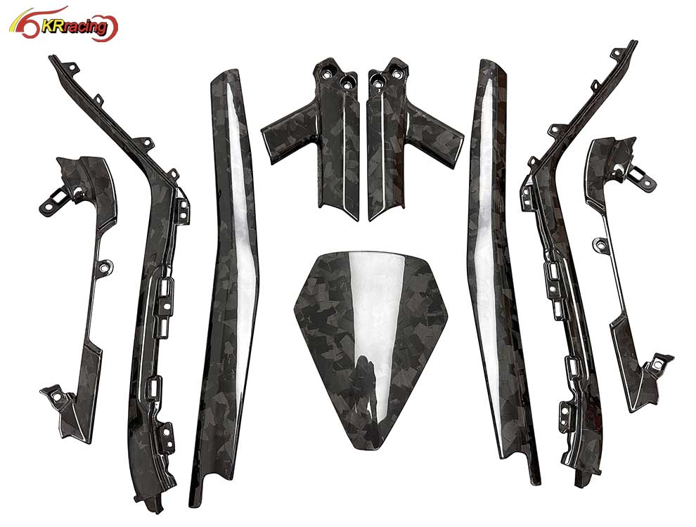 Good Fitment Forged Carbon Fiber Interior Trim Kit for Lamborghini Huracan Car Parts Interiors Set