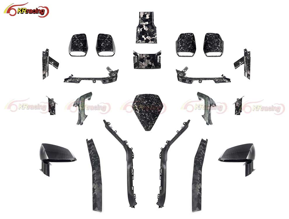 Fitment Forged Carbon Fiber Interior Parts Trim Kit Set for Lamborghini Huracan LP580 LP610