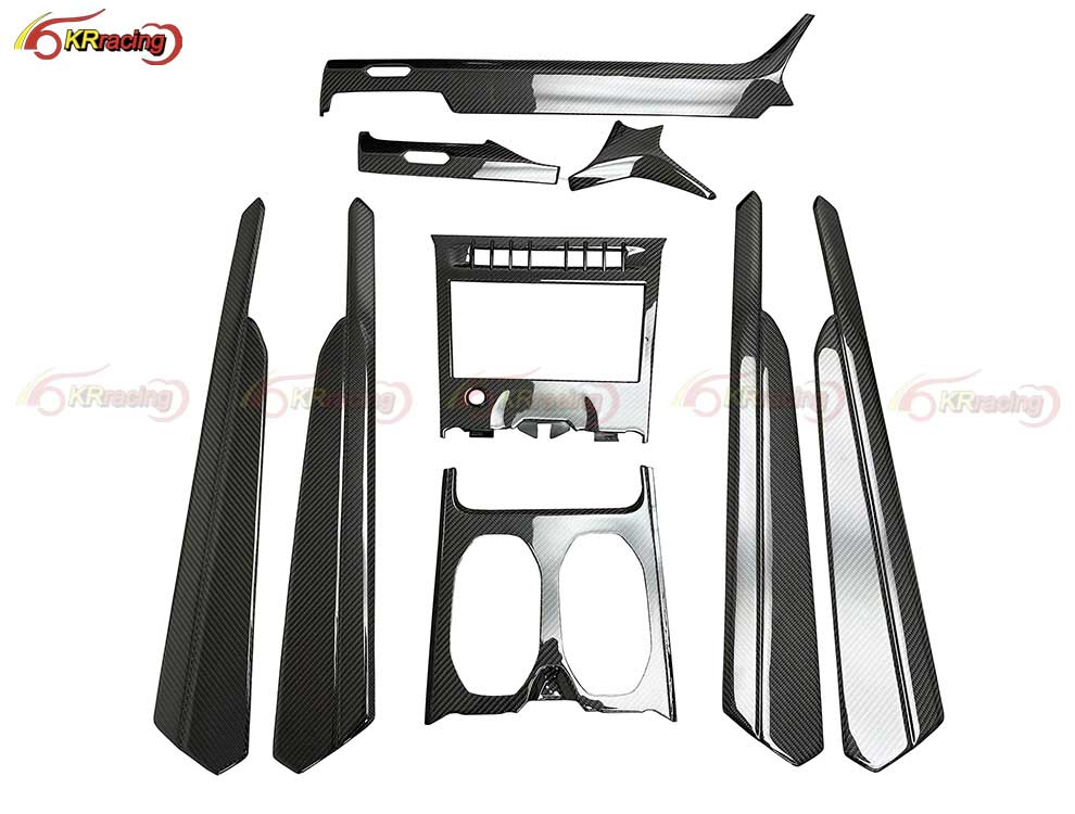 Car Dry Carbon Fiber Auto Parts Stick Cover Interiors Replacement Trim Kit for Lambo URUS