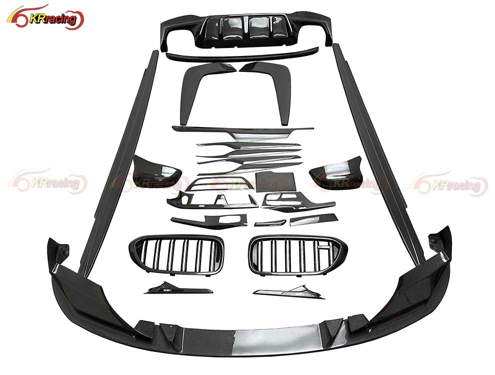 Dry Carbon Fiber Car Conversion Body Kits for BMW 5 Series F90 M5 Diffuser Spoiler Mirror Cover Side Skirt Interiors Auto Parts