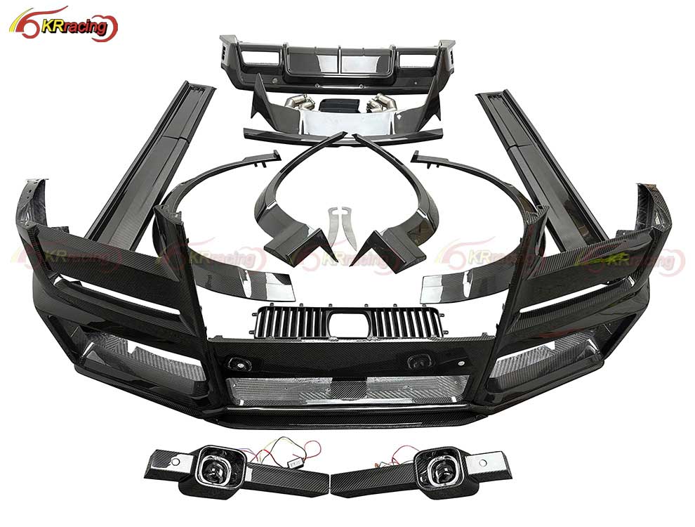 Car Urban Style Dry Carbon Fiber CF Body Kit for Rolls Royce Cullinan 2019-2024 Facelift Kit Good Fitment With Front Bumper