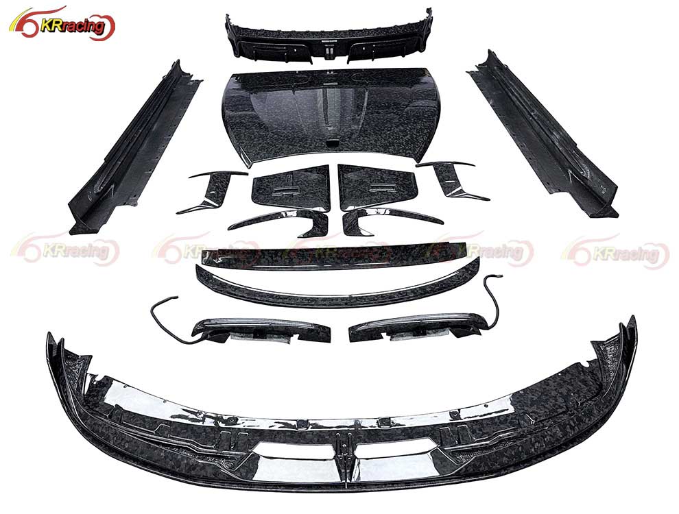 MSY Style Forged Carbon Conversion Body Kits for Rolls Royce Spectre 2025 Diffuser Hood Spoiler Side Skirt Bonnet Lip Wing