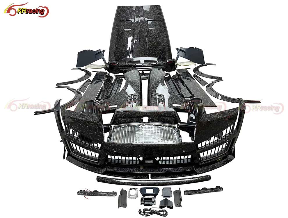 Manosri Style 2025 Full Forged Carbon Body Kit for Rolls-Royce Cullinan Bonnet Lip Grille Bumper Headlight Side Skirt Fender