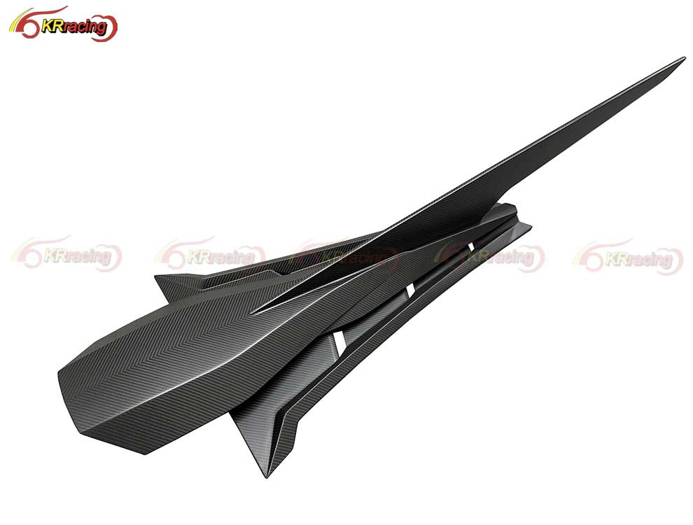 Duke Style Dry Carbon Engine Cover Scoop Fit On Lambo Revuelto