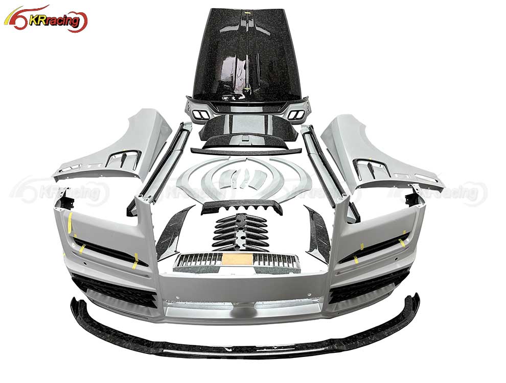 New Arrival MSY Style Half Forged Carbon Fiber Full Set Body Kit for Rolls Royce Cullinan With Hood