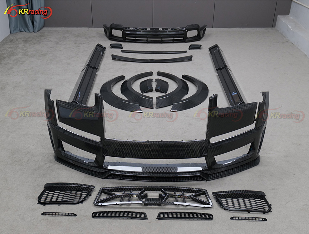 1016 Style Dry Carbon Fiber Upgrade Body Kit for Rolls Royce Cullinan Front Bumper Side Skirt Fender Flares Rear Spoiler Wing