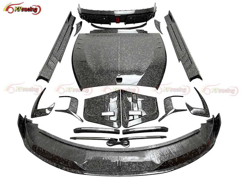MSY Style Forged Carbon Fiber Body Kits for Rolls Royce Spectre 2025 Hood Side Skirt Diffuser Vent Spoiler Bonnet Wing Lip