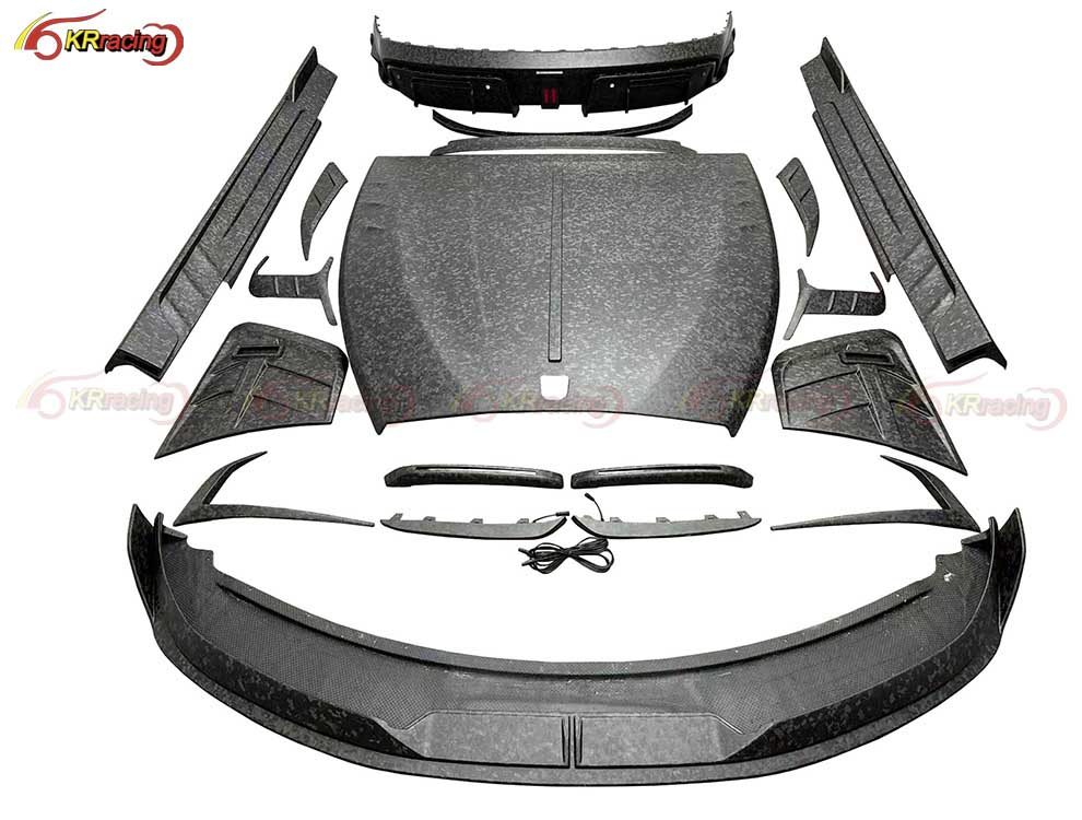 MSY Style Matte Forged Carbon Body Kits for Rolls Royce Spectre 2025 Carbon Hood Car Bumpers Front Diffuser Side Skirt Parts
