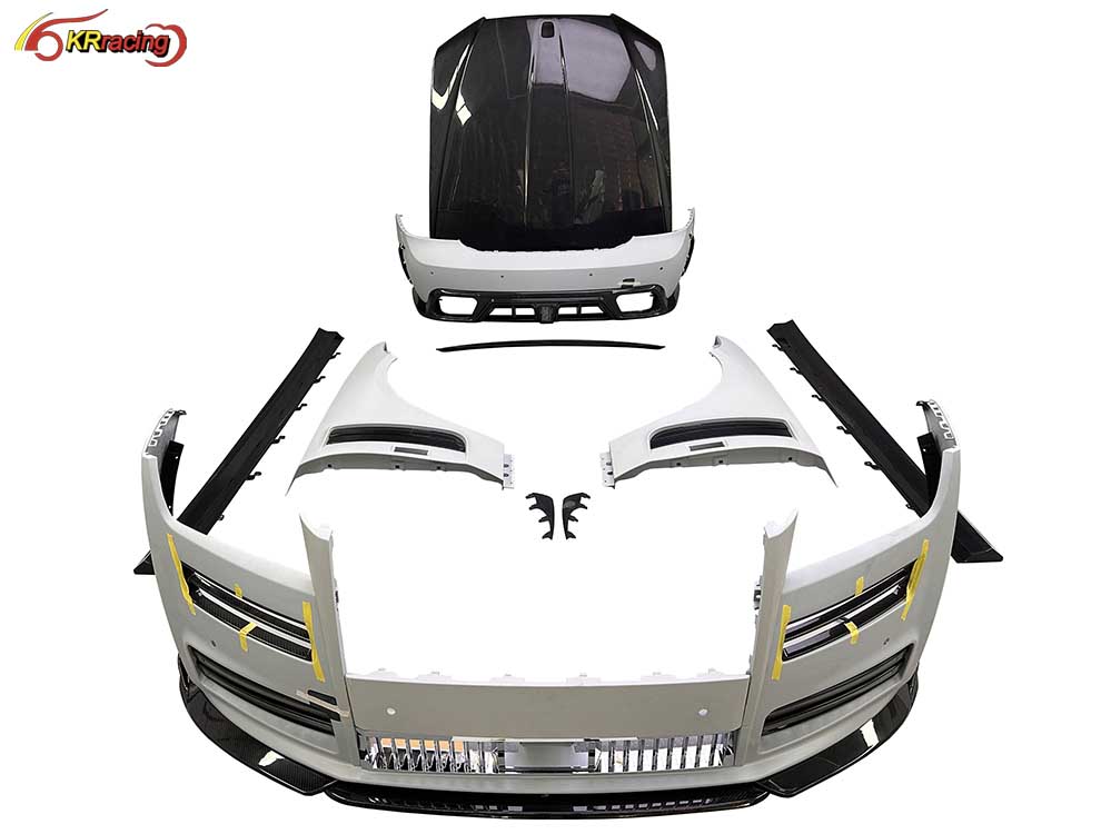 MSY Style Half Dry Carbon Fiber Body Kit With Front Bumper Fender Hood Rear Bumper for Rolls Royce Ghost 2020+