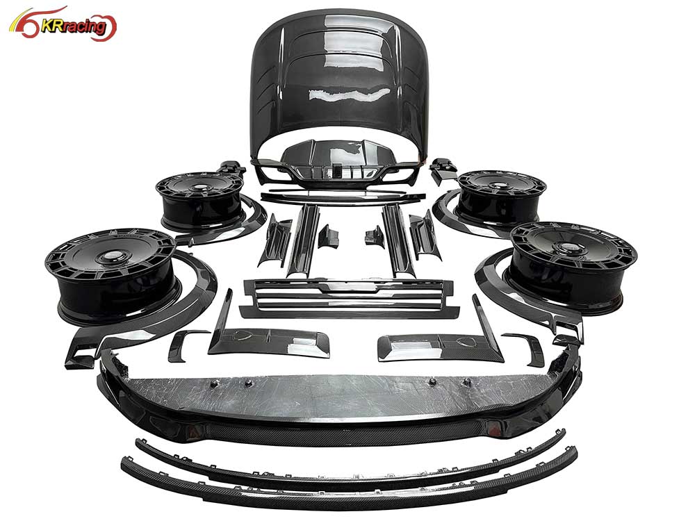MSY Style Dry Carbon Fiber Facelift Kit Car Body Kit With Front Lip Rear Lip Hood Bonnet Spoiler for Land Rover Range Rover 2024