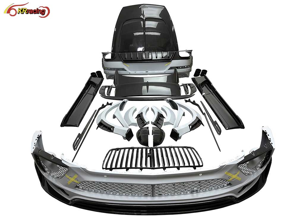MSY Style Dry Partial Carbon Fiber Car Conversion Body Kits for Bentley Bentayga 2020-UP Side Skirt Bumper Hood Spoiler Grille