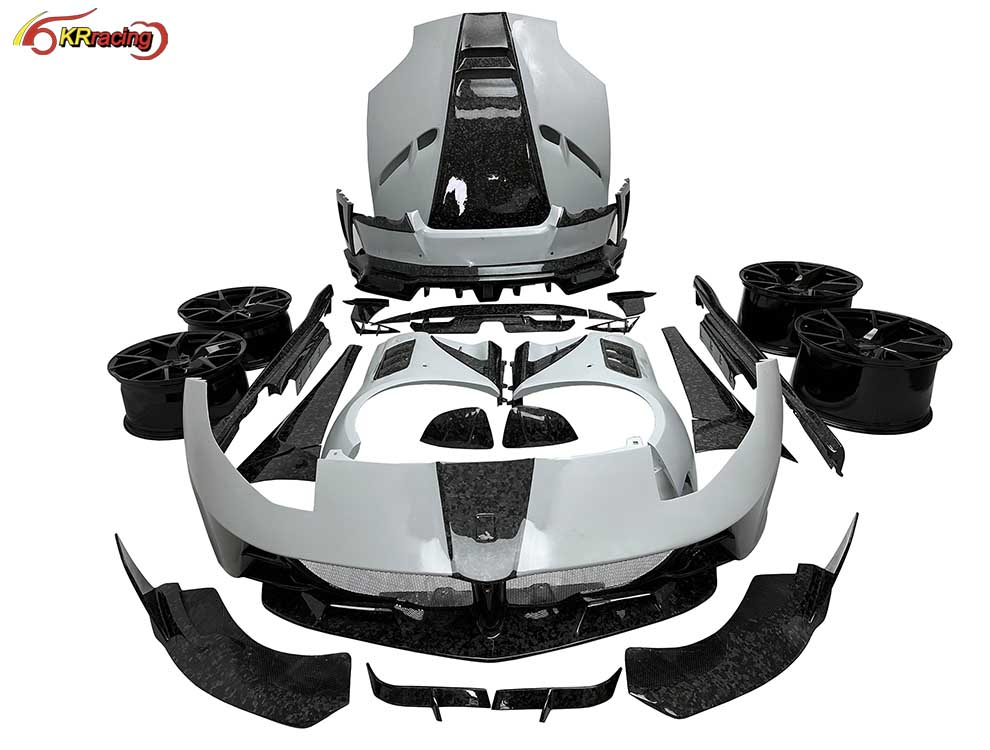 MSY Style Partial Forged Carbon Fiber Conversion Body Kits for Ferrari 812 GTS Bumper Hood Wheel Side Skirt Fender Mirror Cover