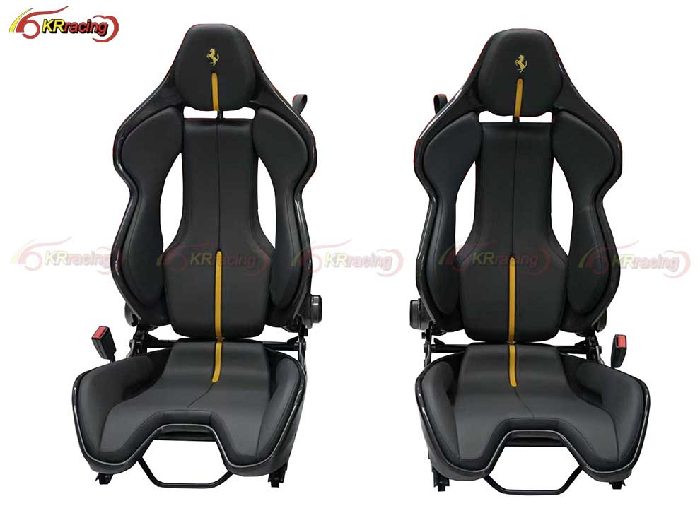 Track Version Dry Carbon Fiber Racing Car Seat for Ferrari SF90 296 GTB Sport Seats Auto Accessories Custom Interior Bucket Seat