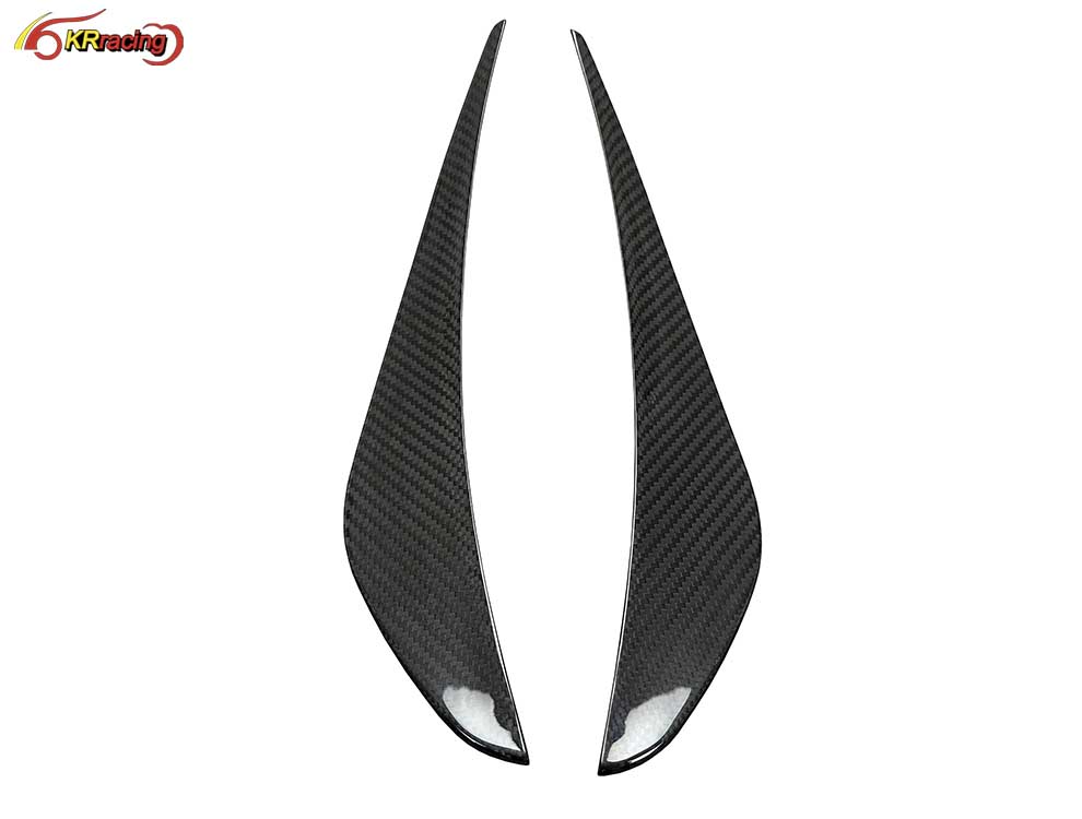 High Quality R Style Dry Full Carbon Fiber Car Front Bumper Canards for Mclaren 720S 2015-2018 Carbon Canards