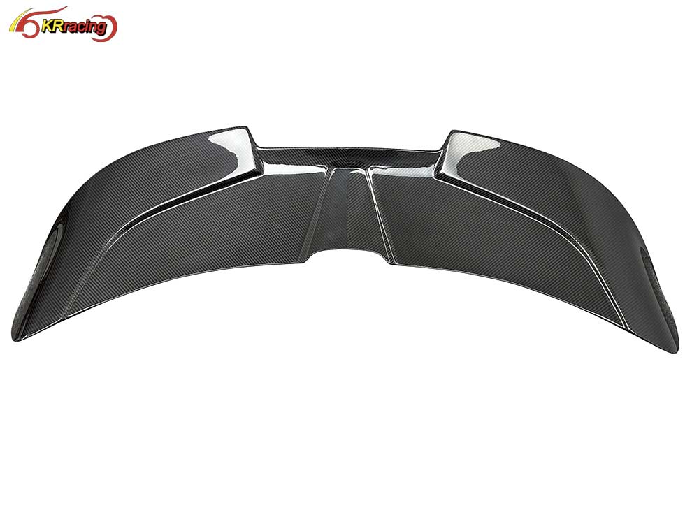 R Style Auto Parts Rear Spoiler Dry CF Body Kit Gloss Carbon Fiber Rear Wing for Mclaren 720S RYFT Spoiler