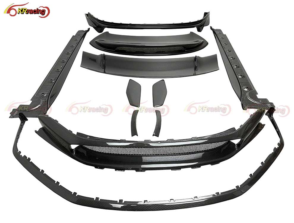 OEM Style Dry Carbon Fiber Conversion Body Kit for Porsche Carrera 911 GT3 2022-2024 Diffuser Side Skirt Bumper Spoiler